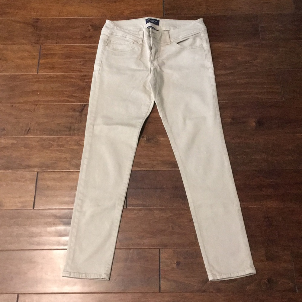 American Eagle skinny khakis, super stretch